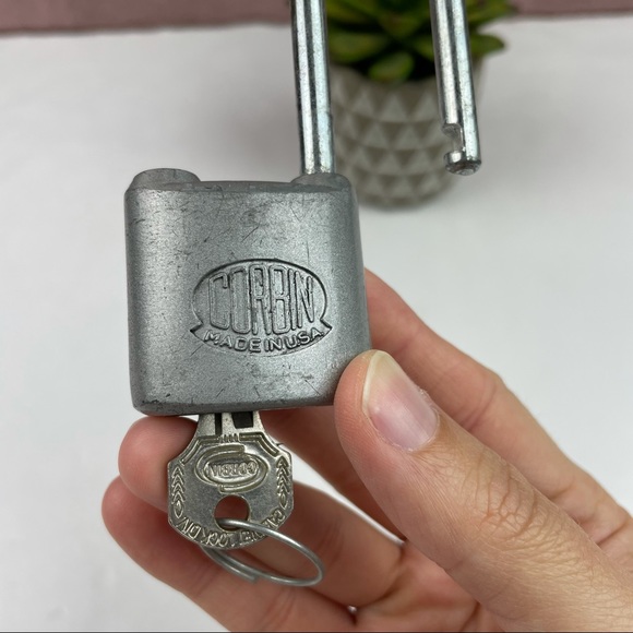 Vintage Corbin Silver Lock Key Made In USA - Picture 2 of 6